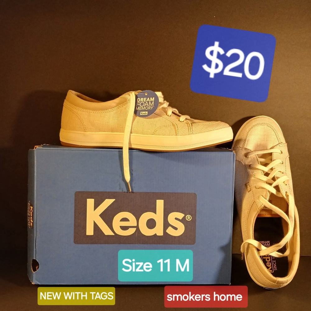 Keds Cream Canvas Sneakers Low-Top Classic